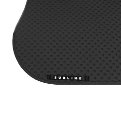 Manta de salto Acavallo Sublime en tejido técnico con lunares Negro