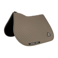 Manta de salto Acavallo Sublime en tejido técnico con lunares Tierra Marrón Manta de salto Acavallo Sublime en tejido técnico con lunares Tierra Marrón