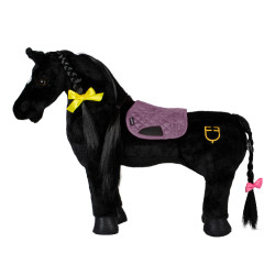 Manta Equestro para caballo de juguete Rosa gris oscuro