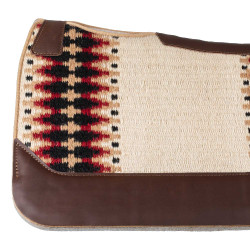 Manta western Pool’s contorneada Beige / rojo