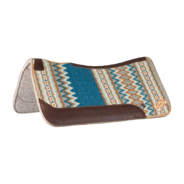 Manta western Pool’s contorneada Azul / beige