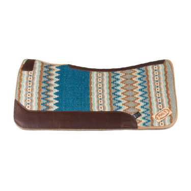 Manta western Pool’s contorneada Azul / beige