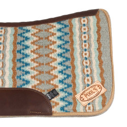 Manta western Pool’s contorneada Azul / beige