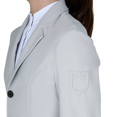 Chaqueta de concurso infantil Equestro corte slim de tres botones Bruma portuaria