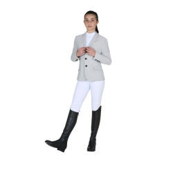 Chaqueta de concurso infantil Equestro corte slim de tres botones Bruma portuaria