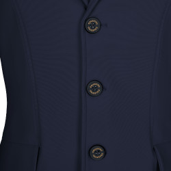Chaqueta de concurso infantil Equestro corte slim de tres botones Americana marina Azul marino Chaqueta de concurso infantil Equestro corte slim de tres botones Americana marina Azul marino