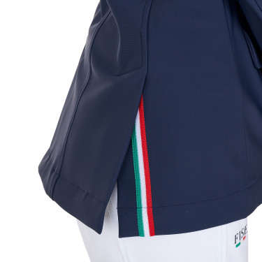 Chaqueta de concurso infantil unisex Equestro x FISE de tres botones Americana marina Azul marino