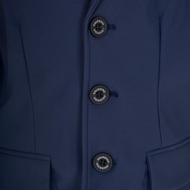 Chaqueta de concurso infantil unisex Equestro x FISE de tres botones Americana marina Azul marino