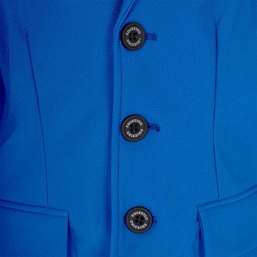 Chaqueta de concurso infantil unisex Equestro x FISE de tres botones Azul de Savoie