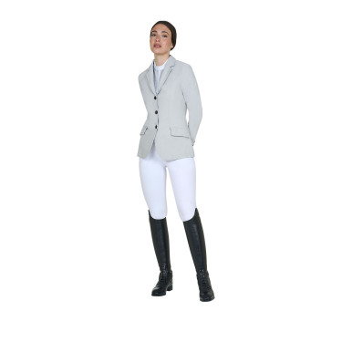 Chaqueta de concurso para mujer Equestro con logotipo en relieve Bruma portuaria