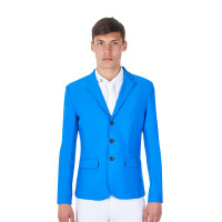 Chaqueta de concurso para hombre Equestro x FISE de tres botones Azul de Savoie