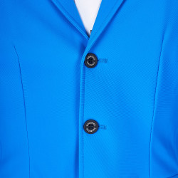 Chaqueta de concurso para hombre Equestro x FISE de tres botones Azul de Savoie