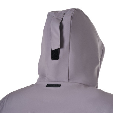 Chaqueta de hombre Equestro impermeable y cortaviento de nailon Gris escarchado