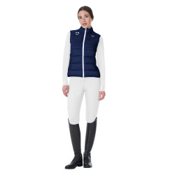 Chaleco sin mangas para mujer Equestro x FISE corte slim Americana marina Azul marino