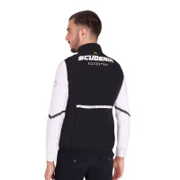 Chaleco sin mangas para hombre Equestro de corte slim en tejido técnico Negro Chaleco sin mangas para hombre Equestro de corte slim en tejido técnico Negro