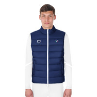 Chaleco sin mangas para hombre Equestro x FISE corte slim Americana marina Azul marino Chaleco sin mangas para hombre Equestro x FISE corte slim Americana marina Azul marino