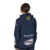 Chaqueta Softshell Equestro New Style Multilogo Americana marina Azul marino Chaqueta Softshell Equestro New Style Multilogo Americana marina Azul marino