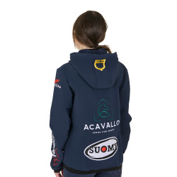 Chaqueta Softshell Equestro New Style Multilogo Americana marina Azul marino