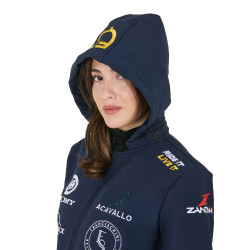 Chaqueta Softshell Equestro New Style Multilogo Americana marina Azul marino