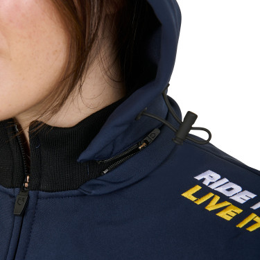 Chaqueta Softshell Equestro New Style Multilogo Americana marina Azul marino