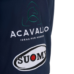 Chaqueta softshell para hombre Equestro New Style Multilogo Americana marina Azul marino