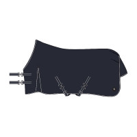 Manta de paddock Imperial Riding Basic sin cuello 300 g Marino Azul marino