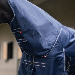 Manta de paddock Imperial Riding Basic con cuello desmontable de 400 g Marino Azul marino Manta de paddock Imperial Riding Basic con cuello desmontable de 400 g Marino Azul marino