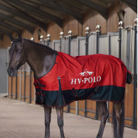 Manta de paddock HV Polo Essential 50gr Rosa roja