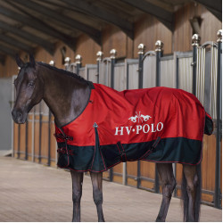 Manta de paddock HV Polo Essential 50gr Rosa roja