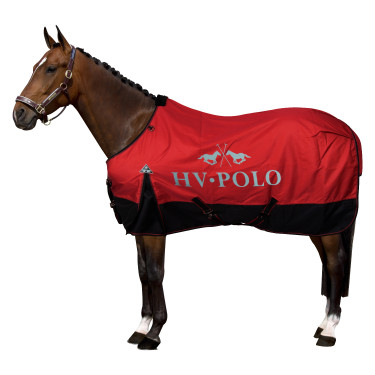 Manta de paddock HV Polo Essential 50gr Rosa roja