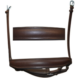 Muserola doma larga Flags & Cup Castaño