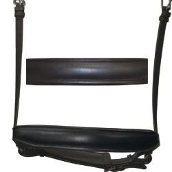 Muserola doma larga Flags & Cup Castaño