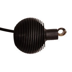 Bola de protección de ramal y pared Pro Grooming Deluxe de Kentucky en caucho Negro Bola de protección de ramal y pared Pro Grooming Deluxe de Kentucky en caucho Negro
