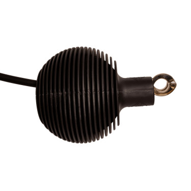 Bola de protección de ramal y pared Pro Grooming Deluxe de Kentucky en caucho Negro Bola de protección de ramal y pared Pro Grooming Deluxe de Kentucky en caucho Negro
