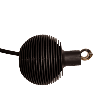 Bola de protección de ramal y pared Pro Grooming Deluxe de Kentucky en caucho Negro Bola de protección de ramal y pared Pro Grooming Deluxe de Kentucky en caucho Negro