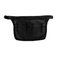 Bolsa de cinturón Grooming Deluxe by Kentucky Canvas para trenzar Negro
