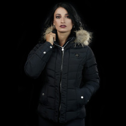 Parka RAUMA mujer Flags & Cup Negro