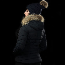 Parka RAUMA mujer Flags & Cup Negro