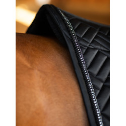 Manta de doma Equestrian Stockholm de borreguillo sintético Crystal Negro Manta de doma Equestrian Stockholm de borreguillo sintético Crystal Negro