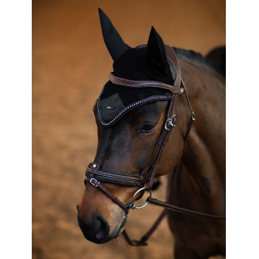 Casco antimoscas Equestrian Stockholm Modern Crystal Negro