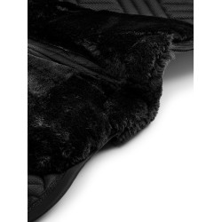 Manta de silla Equestrian Stockholm Jumping de borreguillo sintético Crystal Negro Manta de silla Equestrian Stockholm Jumping de borreguillo sintético Crystal Negro
