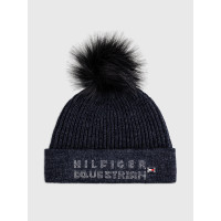 Gorro con pompón Tommy Hilfiger Equestrian Ottawa Cielo del desierto Azul