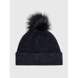 Gorro con pompón Tommy Hilfiger Equestrian Ottawa Cielo del desierto Azul