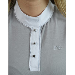 Polo CANDIBA MC mujer Flags & Cup Gris