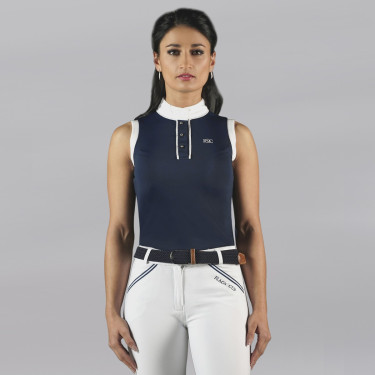 Polo CANDIBA SM mujer Flags & Cup Azul marino