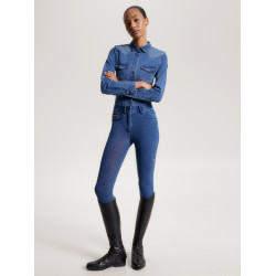 Camisa vaquera Tommy Hilfiger Equestrian stretch Woodside para mujer Herencia Azul Camisa vaquera Tommy Hilfiger Equestrian stretch Woodside para mujer Herencia Azul
