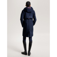 Impermeable largo Tommy Hilfiger Equestrian Washington Cielo del desierto Azul Impermeable largo Tommy Hilfiger Equestrian Washington Cielo del desierto Azul