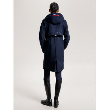 Impermeable largo Tommy Hilfiger Equestrian Washington Cielo del desierto Azul