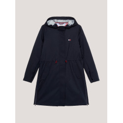 Impermeable largo Tommy Hilfiger Equestrian Washington Cielo del desierto Azul