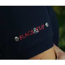 Polo mujer COATA Flags & Cup Azul marino